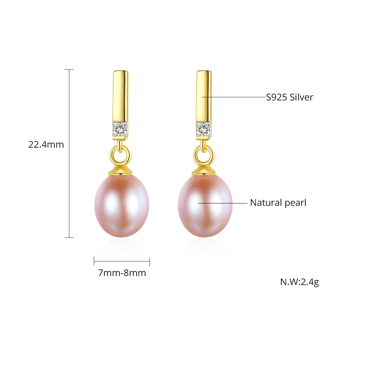 Aurora Pearl Earing