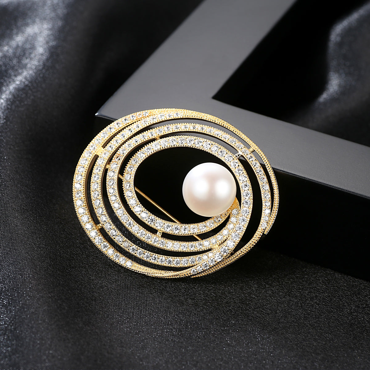 Spiral Swirl Brooch