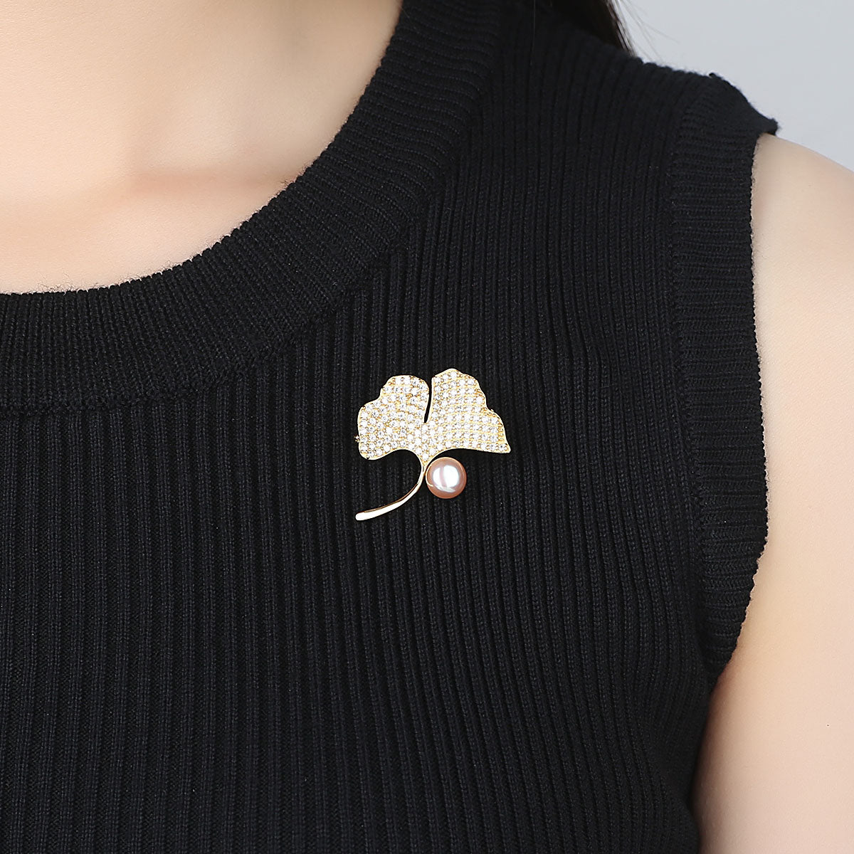 Apricot Petal Brooch