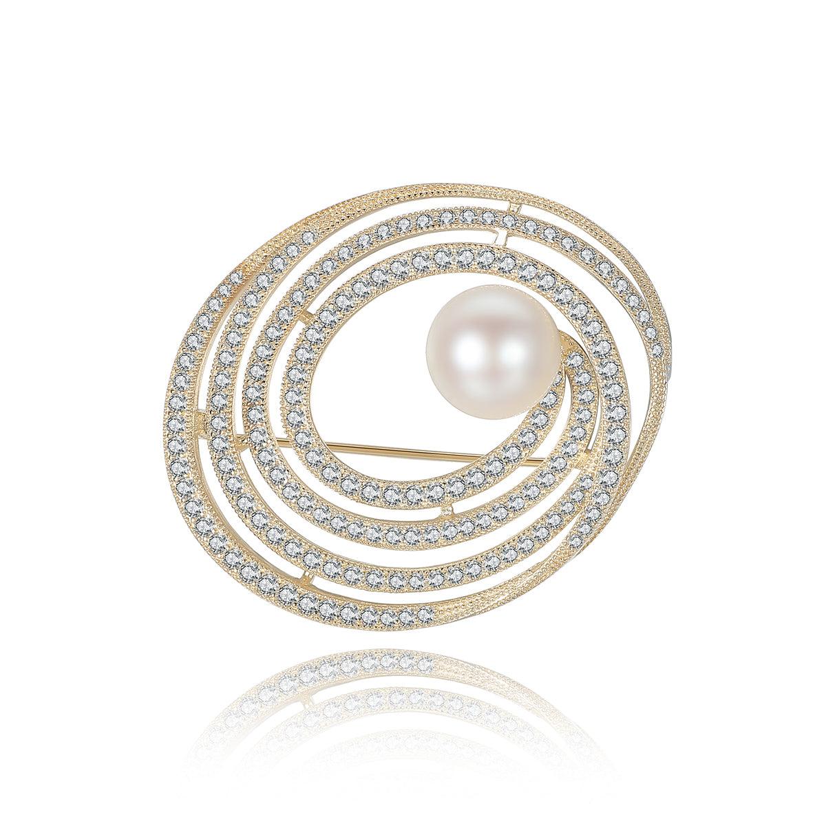 Spiral Swirl Brooch