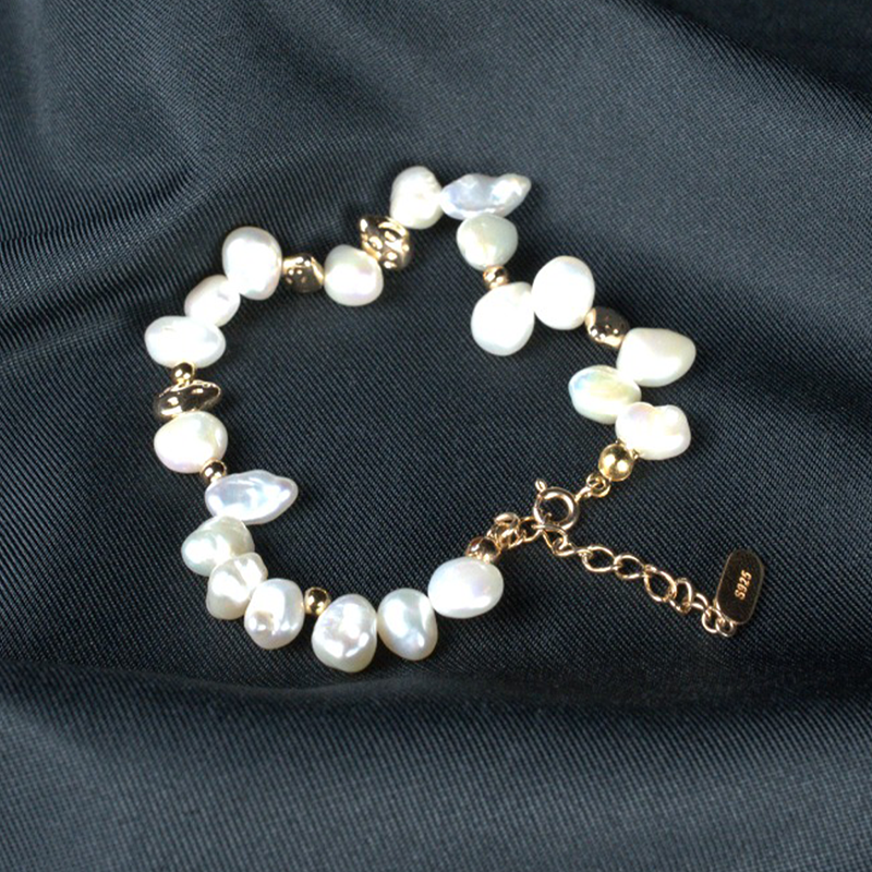 Ocean Mist Real Freshwater Pearls Bracelet