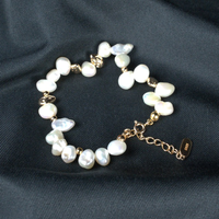 Ocean Mist Real Freshwater Pearls Bracelet